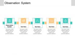 Observation system ppt powerpoint presentation portfolio graphic images cpb