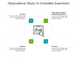 Observational study vs controlled experiment ppt powerpoint presentation icon files cpb