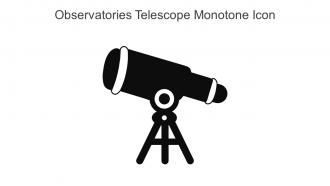 Observatories Telescope Monotone Icon In Powerpoint Pptx Png And Editable Eps Format