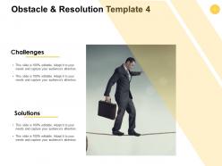 Obstacles and resolutions powerpoint presentation slides