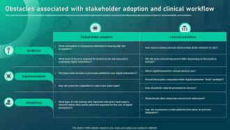 Obstacles Associated With Stakeholder Adoption And Clinical Workflow Biomedical Informatics