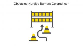 Obstacles Hurdles Barriers Colored Icon In Powerpoint Pptx Png And Editable Eps Format
