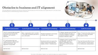 Obstacles To Business And IT Alignment Ppt Pictures Rules