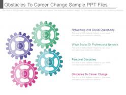 Obstacles to career change sample ppt files