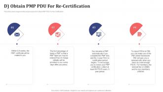 Obtain pmp pdu for re certification pmp certificate prerequisites it ppt layouts background