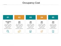 Occupancy cost ppt powerpoint presentation icon themes cpb