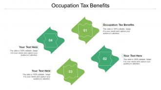 Occupation tax benefits ppt powerpoint presentation gallery samples cpb