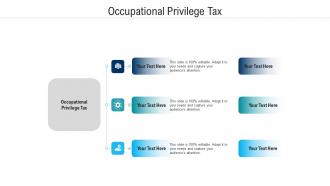 Occupational privilege tax ppt powerpoint presentation portfolio icons cpb