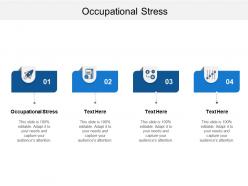 Occupational stress ppt powerpoint presentation infographics format ideas cpb
