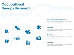 Occupational therapy research ppt powerpoint presentation infographics graphic tips