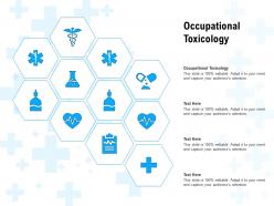 Occupational toxicology ppt powerpoint presentation summary structure