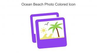 Ocean Beach Photo Colored Icon In Powerpoint Pptx Png And Editable Eps Format