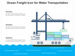 Ocean Freight Global Transport Secured Shipment Representing Worldwide Transportation Illustrating