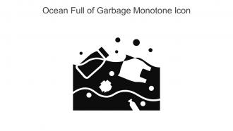 Ocean Full Of Garbage Monotone Icon In Powerpoint Pptx Png And Editable Eps Format