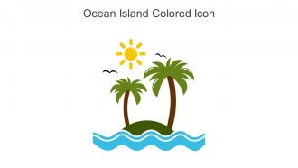 Ocean Island Colored Icon In Powerpoint Pptx Png And Editable Eps Format