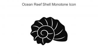 Ocean Reef Shell Monotone Icon In Powerpoint Pptx Png And Editable Eps Format