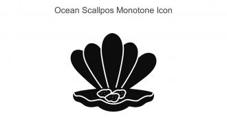 Ocean Scallpos Monotone Icon In Powerpoint Pptx Png And Editable Eps Format