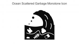 Ocean Scattered Garbage Monotone Icon In Powerpoint Pptx Png And Editable Eps Format