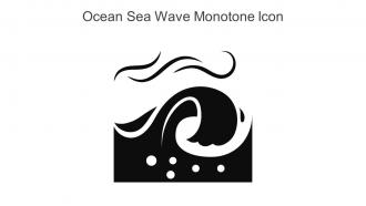 Ocean Sea Wave Monotone Icon In Powerpoint Pptx Png And Editable Eps Format