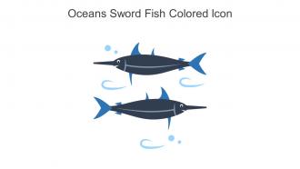 Oceans Sword Fish Colored Icon In Powerpoint Pptx Png And Editable Eps Format
