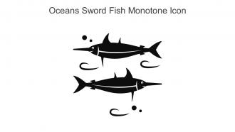 Oceans Sword Fish Monotone Icon In Powerpoint Pptx Png And Editable Eps Format