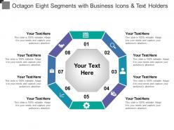 Octagon eight segments with business icons and text holders