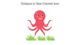 Octopus In Sea Colored Icon In Powerpoint Pptx Png And Editable Eps Format