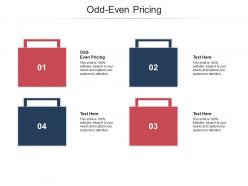 Odd even pricing ppt powerpoint presentation infographic template file formats cpb