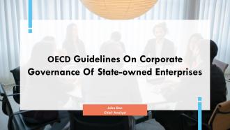 OECD Guidelines On Corporate Governance Of State Owned Enterprises PPT Template ACP