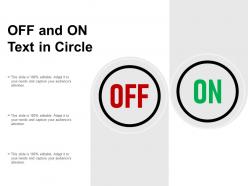 Off And On Text In Circle