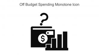 Off Budget Spending Monotone Icon In Powerpoint Pptx Png And Editable Eps Format