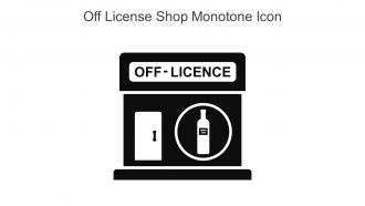 Off License Shop Monotone Icon In Powerpoint Pptx Png And Editable Eps Format