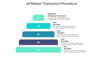 Off market transaction procedure ppt powerpoint presentation gallery graphic images cpb
