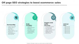 Off Page Seo Strategies To Boost Ecommerce Sales Strategies To Reduce Ecommerce