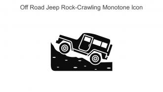 Off Road Jeep Rock Crawling Monotone Icon In Powerpoint Pptx Png And Editable Eps Format