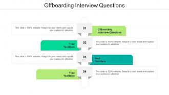 Offboarding Interview Questions Ppt Powerpoint Presentation Professional Summary Cpb