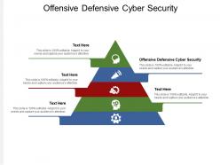 Offensive defensive cyber security ppt powerpoint presentation visual aids slides cpb