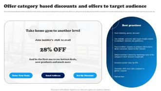 Offer Category Based Discounts And Offers To Data Driven Decision Making To Build MKT SS V