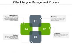 Offer lifecycle management process ppt powerpoint presentation model icons cpb