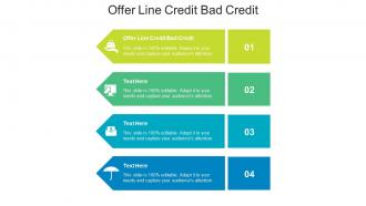 Offer line credit bad credit ppt powerpoint presentation portfolio gridlines cpb