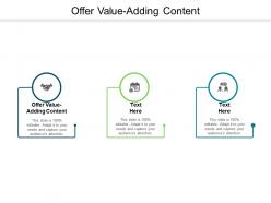 Offer value adding content ppt powerpoint presentation icon slides cpb