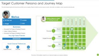 Offering Digital Financial Facility To Existing Customers Target Customer Persona And Journey Map