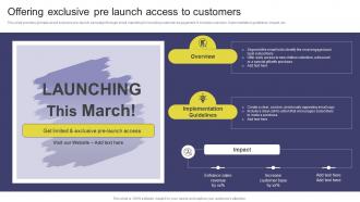 Offering Exclusive Pre Launch Access Elevating Sales Revenue With New Promotional Strategy SS V