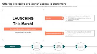 Offering Exclusive Pre Launch Access To Customers Guide To Boost Brand Exposure Strategy SS V