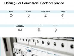 Offerings for commercial electrical service ppt powerpoint presentation file