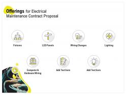 Offerings For Electrical Maintenance Contract Proposal Ppt Powerpoint Outline