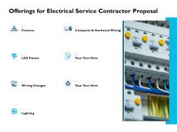 Offerings For Electrical Service Contractor Proposal Ppt Powerpoint Presentation File