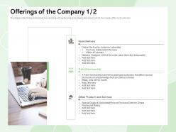 Offerings of the company complementary m425 ppt powerpoint presentation ideas infographics