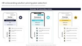 Office Automation For Smooth Hr Onboarding Solution Pricing Plan Selection