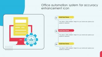 Office Automation System For Accuracy Enhancement Icon